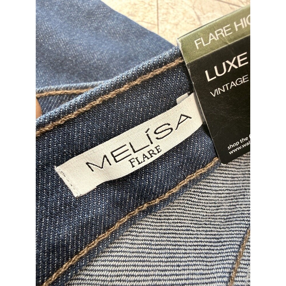 Sofia Jeans by Sofia Vergara High Rise Flare Dark Wash Blue Denim Jeans Size 16 - Picture 12 of 16